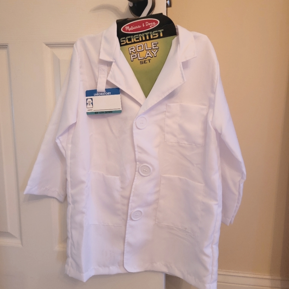 Melissa and Doug Scientist Lab Coat Costume size 5-8 y.o.